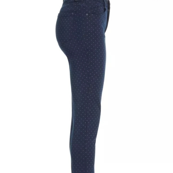 Wit & Wisdom L103Y4SL Ab-Solution Polka Dot Ankle Pants Skimmer High Rise Sz 2 - Picture 9 of 12